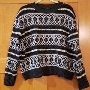 J.Crew Fair Isle Cropped Wool Sweater